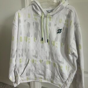 White and Yellow Patterned Hoodie